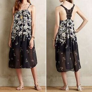 Anthropologie LILKA Verano Floral Midi Dress XS